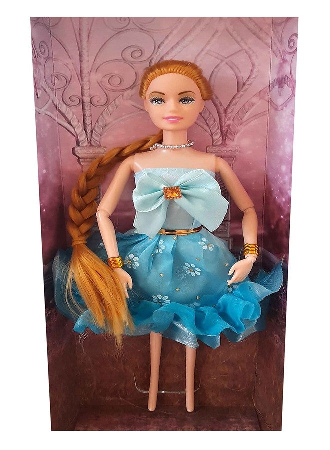 SK CRAFT Princess Doll with Long Hair & Cute Dress for Kids Girl Birthday Gift - Image 1